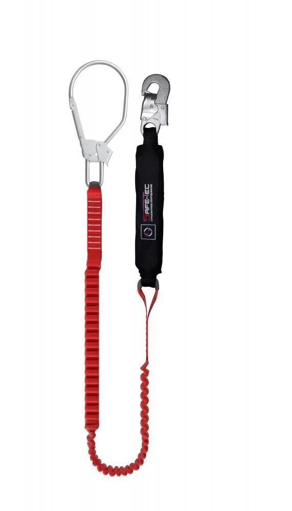 Elastic Safety Lanyard with Shock Absorber Model ABE002