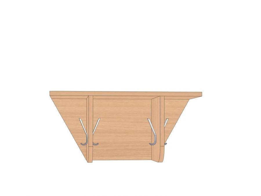 Wall-mounted Clothes Rack 570x250x250 mm VN-4