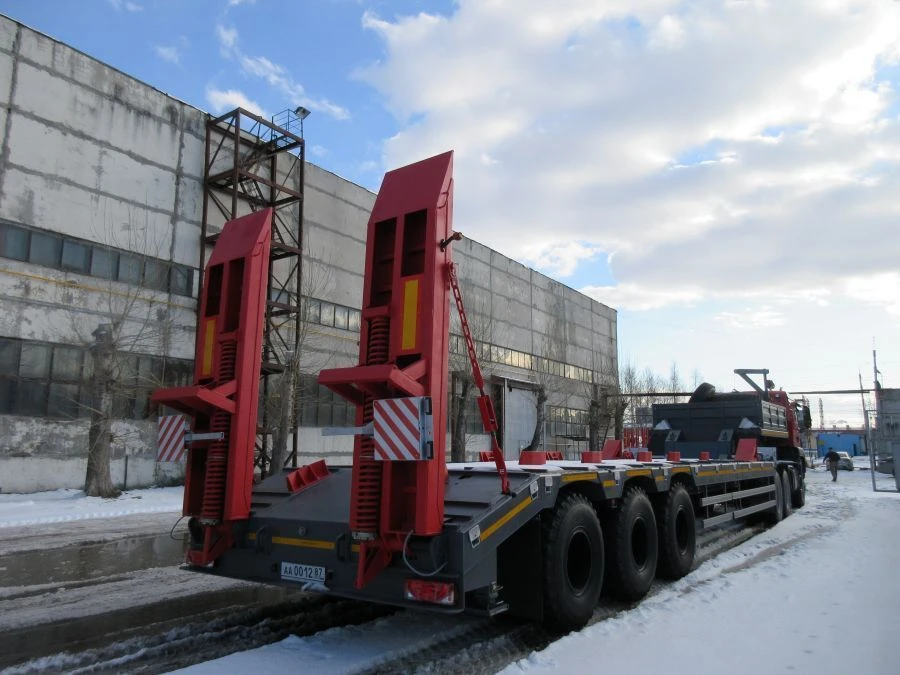 Platform Semi-Trailer SAV 931822 with Leaf Spring Suspension