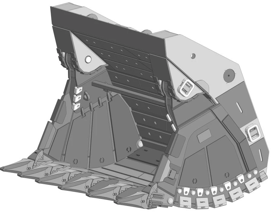 PC-3000.FS-16-T2-GS-JH1X-NF دلو بسعة 15م³ مع تفريغ قاعدي