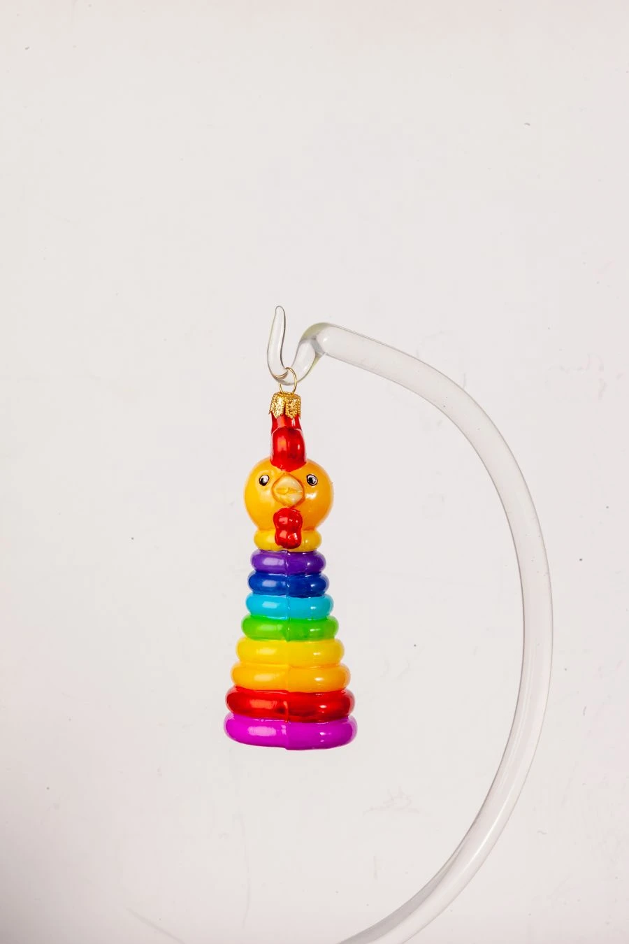 Handmade Glass Christmas Ornament "Pyramid