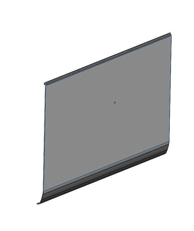 لوحة من الألياف الزجاجية البوليستر L=1258