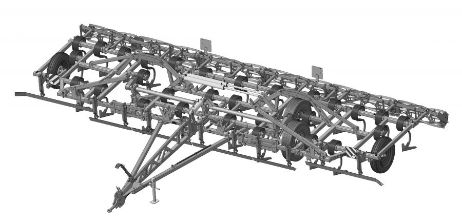 Wide-Frame Soil Cultivator for Primary and Fallow Soil Processing KSHU-8M