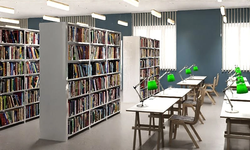 Library Storage Cabinet for Books and Materials