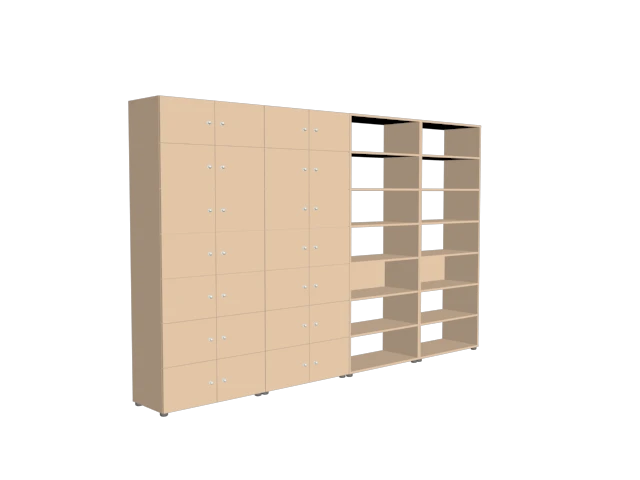 Wooden Shelving Unit ST.3 for Offices and Homes
