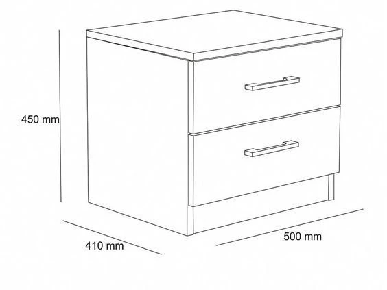 Cozy Decorative Nightstand Model "Belle