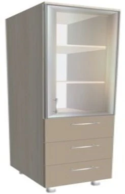 Two-Level Cabinet KSSHm 1-03 with Glass Doors