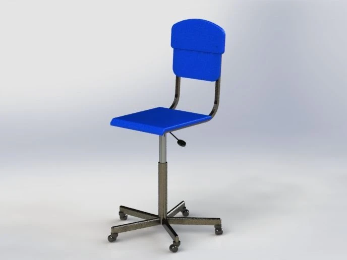 Customizable Metal Chair with Backrest