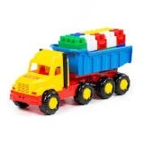 Favorit" Dump Truck Toy Set with Builder Constructor (17 pcs) - Art. 4239
