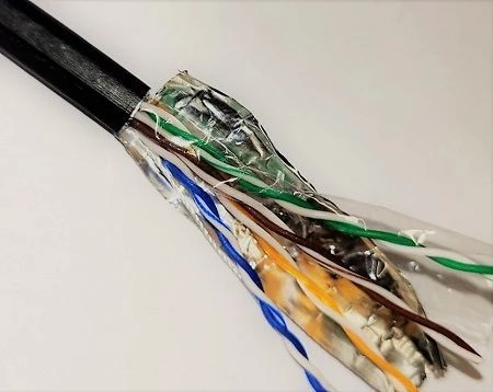 Skynet Standard FTP Cat 5e PE Outdoor Cable 4x2x0.5 Cu