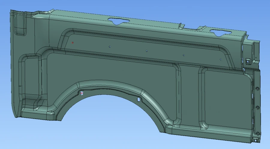 تنجيد الجانب الخلفي الأيمن لطراز A65R23