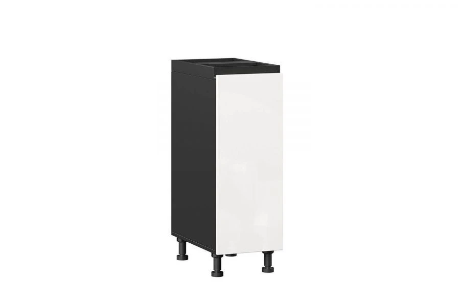 Kitchen Cabinet Front Panel Sherwood LD.281600.000 (Glossy White/Black)