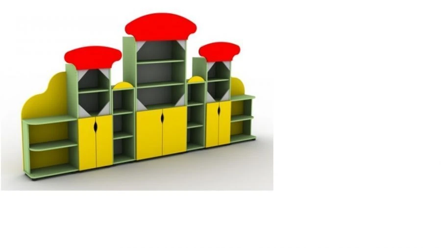 جدار اللعب للأطفال - تصميم الفطر