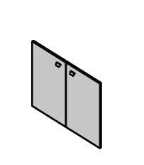 Low MDF Doors for Office Furniture Set "Gamma