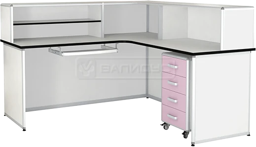 Nurse Station PS-2KN with Shelves and Mobile Cabinet