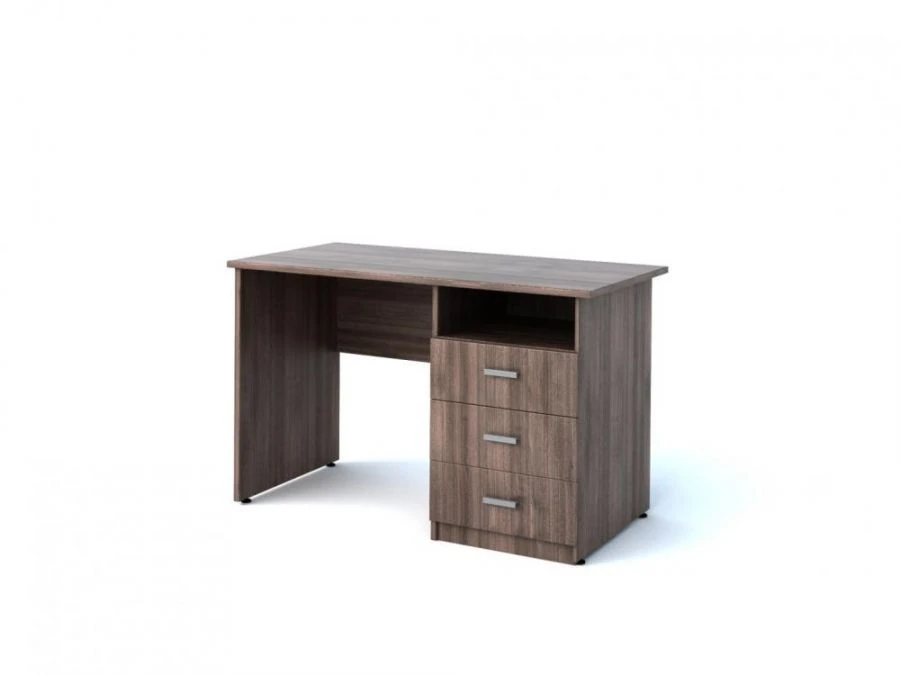 Compact Single Pedestal Desk for Organization - Model K-106