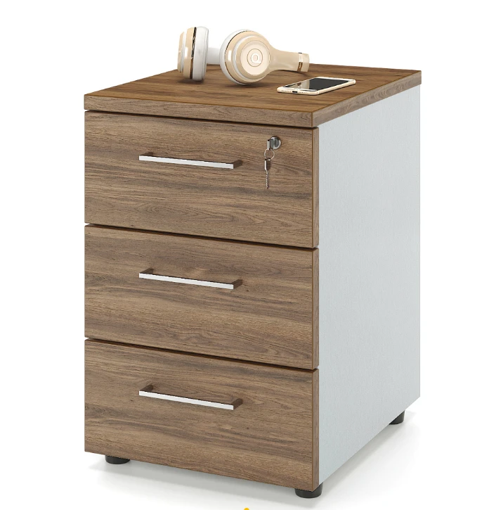 ZAMM Side Cabinet with 3 Drawers and Central Lock