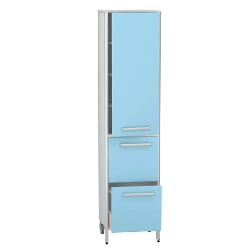 Medical Storage Cabinet with Aluminum Frame, Model DM-3-101-08.K2.F3