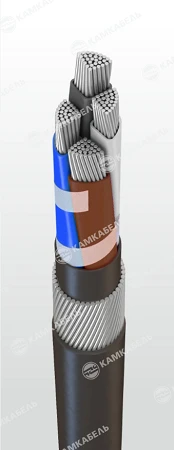 كابل طاقة مع موصلات ألومنيوم وعزل بولي إيثيلين مشبك 3 كيلو فولت