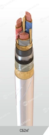 كابل طاقة مع موصلات نحاسية وعزل ورقي مشبع، 1 ك ف، SB2лГ