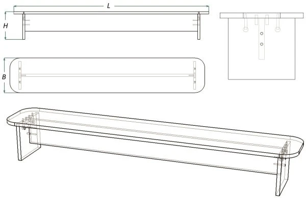 Children's Bench (Series DL)