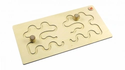 Educational Hemisphere Board Labyrinth with Stylus