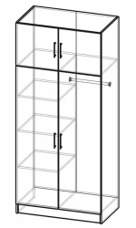 Storage Cabinet with Top Shelf RL 02/18