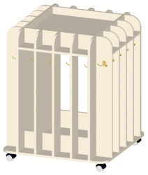 Square Towel Rack with 20 Compartments Art. S.10.12