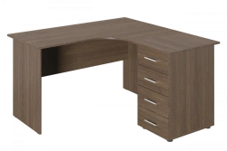 Corner Work Desk with PVC Edge Banding