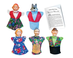 Red Riding Hood Puppet Theater Set (5 Puppets)