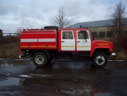 Fire Tanker Vehicle AC 1.6-40 (33086), Type 4344E4 on GAZ 33086 Chassis
