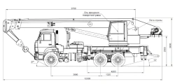 Truck Crane with 25 Ton Capacity KС-55713-1