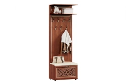 Alexandria LD 125.090.000 Coat Rack with Bench (Walnut)