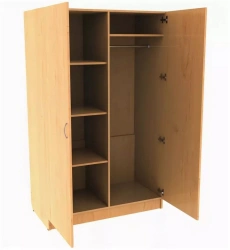 Utility Cabinet with 4 Shelves and Vertical Compartment