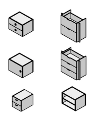 Wooden Office Box for Organization and Storage - Series Work, Blitz, Agat, Rio Base, and More