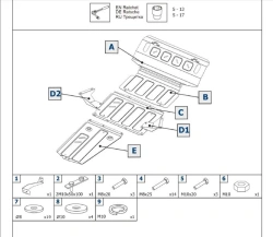 Metal Protection Set for Mitsubishi Pajero IV