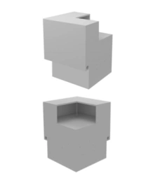 External Corner Barrier C+ - Model "MS MEBEL