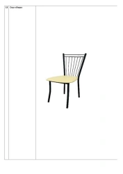 Lira Chair with Metal Frame and Comfortable Padding