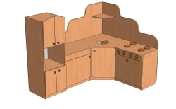 Kitchen Play Set "Kitchen-3" Furniture Set Model IZ-K3