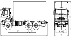 Special Van on KAMAZ 43118-50 Chassis, Model 675428-10