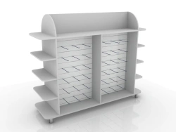 Double Rack-Stand for Medical Facilities, Model 304-001-7