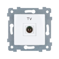 Low-Voltage TV Hidden Socket Mechanism "MARIYA" RTV1-457, White
