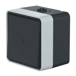 CADUCEUS ALING Protecta Single Switch for Open Wiring 10A, 250V, IP55, Anthracite Gray, Art. 22506.A1