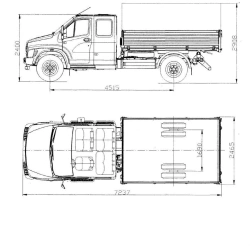 GAZ-SAZ-2507-01 Dump Truck with Three-Way Discharge