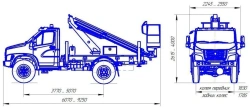 Transport Vehicles with Lifting Platforms R180T, VА180T Velmash-S Model 47192 Modification 37193N
