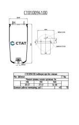 Pneumatic Spring for Vehicle Suspension ST01.00941.00