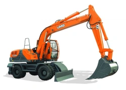 Versatile Wheel Excavator with Hydraulic Drive for Precision Operations E200W