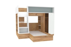 Complete Facade Set for Bunk Bed (White/Blue) Model LD.522010.000