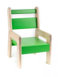 Adjustable Children's Chair "Malysh" Green 300/340/380 mm