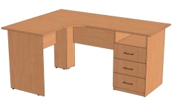 Corner Writing Desk with One Cabinet - Model SPU-1